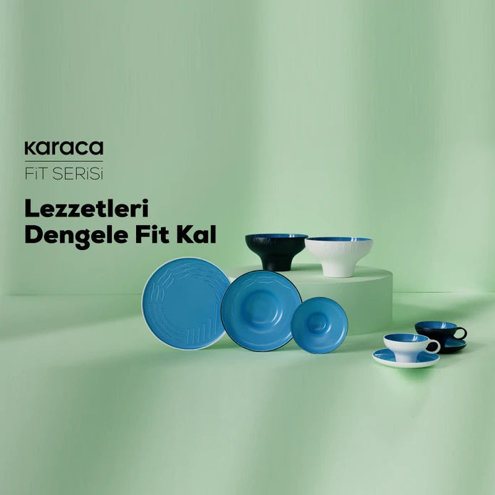 Karaca Fit 3-Piece Dinnerware Set for 1 Person 153.03.06.5580 -  Dinnerware Sets - ebarza Furniture UAE | Shop Modern Furniture in Abu Dhabi & Dubai - مفروشات ايبازرا في الامارات | تسوق اثاث عصري وديكورات مميزة في دبي وابوظبي