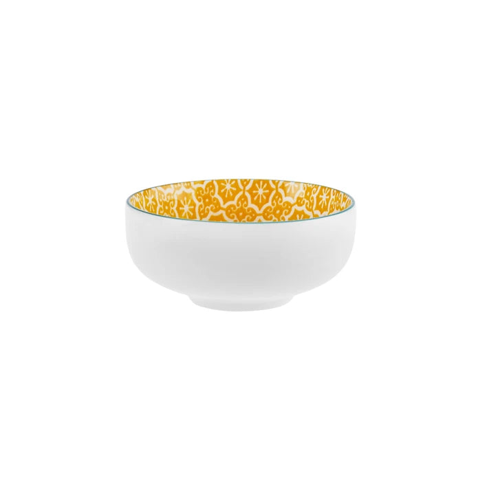 Karaca Floral Yellow Round Cookie Bowl 10 cm 153.03.08.2974 -  Bowls - ebarza Furniture UAE | Shop Modern Furniture in Abu Dhabi & Dubai - مفروشات ايبازرا في الامارات | تسوق اثاث عصري وديكورات مميزة في دبي وابوظبي