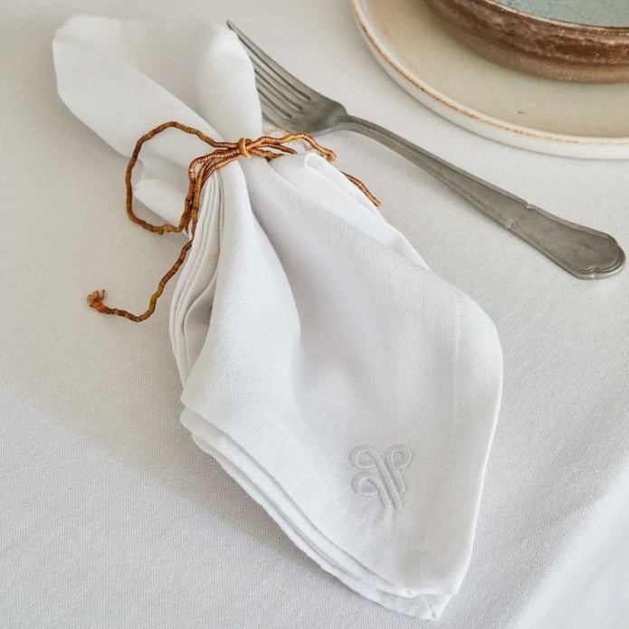 Karaca Home 4 Elements White 2 Piece Napkin 200.18.01.0936 -  Napkins - ebarza Furniture UAE | Shop Modern Furniture in Abu Dhabi & Dubai - مفروشات ايبازرا في الامارات | تسوق اثاث عصري وديكورات مميزة في دبي وابوظبي