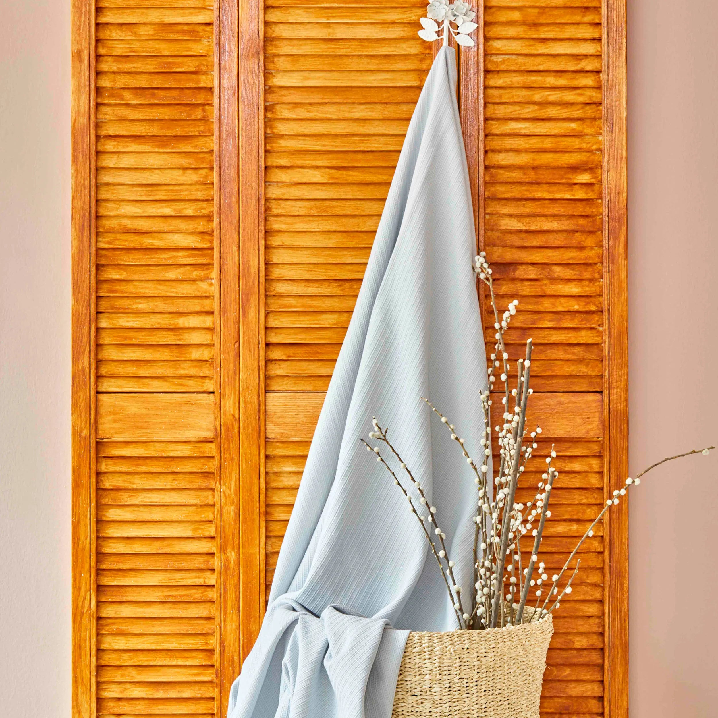 Karaca Home Back To Basic Blue Double Pike 200.18.01.0093 -  Blankets - ebarza Furniture UAE | Shop Modern Furniture in Abu Dhabi & Dubai - مفروشات ايبازرا في الامارات | تسوق اثاث عصري وديكورات مميزة في دبي وابوظبي