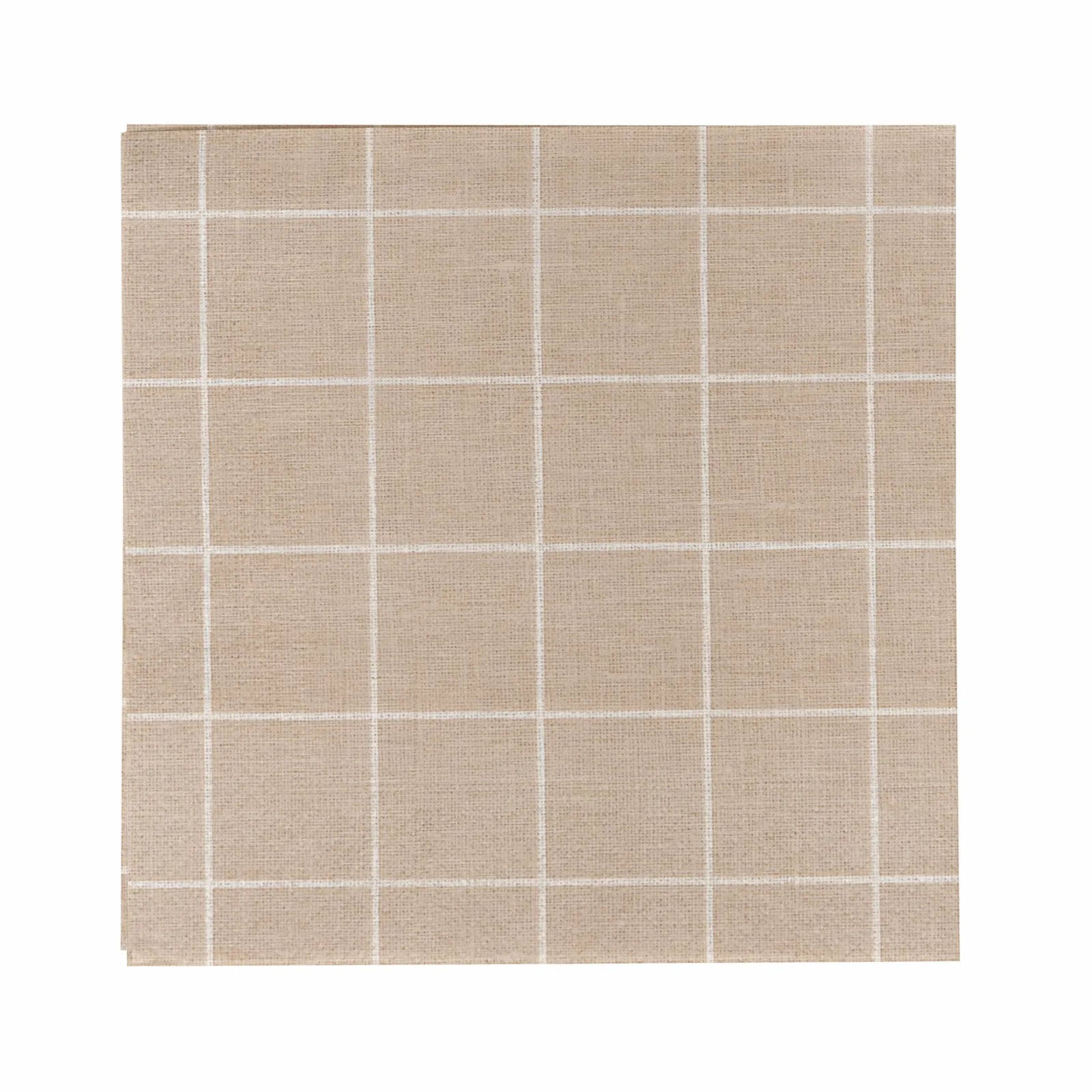 Karaca Home Cream Plaid Paper Napkin 20 pcs 33x33 cm 300.22.02.0716 -  Napkins - ebarza Furniture UAE | Shop Modern Furniture in Abu Dhabi & Dubai - مفروشات ايبازرا في الامارات | تسوق اثاث عصري وديكورات مميزة في دبي وابوظبي