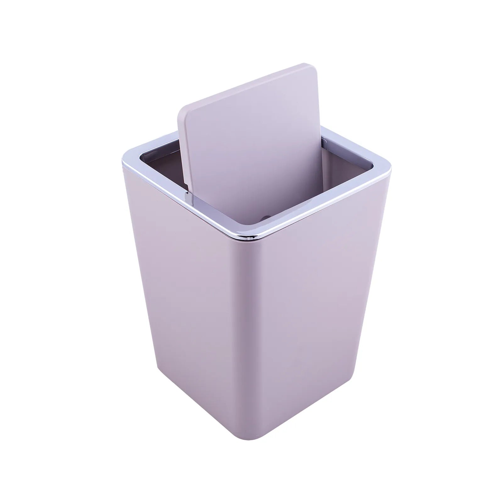 Karaca Home Gray/Silver 5 Piece Square Bathroom Set 300.21.02.0024 -  Bathroom Accessories - ebarza Furniture UAE | Shop Modern Furniture in Abu Dhabi & Dubai - مفروشات ايبازرا في الامارات | تسوق اثاث عصري وديكورات مميزة في دبي وابوظبي