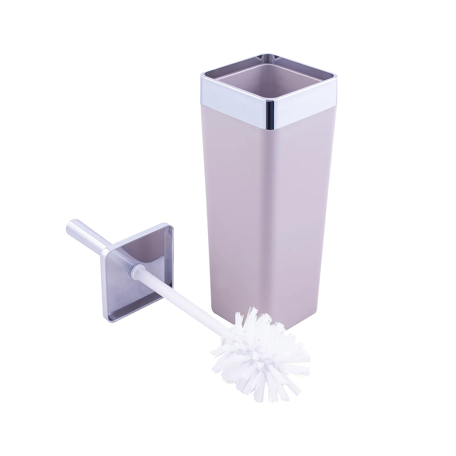 Karaca Home Gray/Silver 5 Piece Square Bathroom Set 300.21.02.0024 -  Bathroom Accessories - ebarza Furniture UAE | Shop Modern Furniture in Abu Dhabi & Dubai - مفروشات ايبازرا في الامارات | تسوق اثاث عصري وديكورات مميزة في دبي وابوظبي