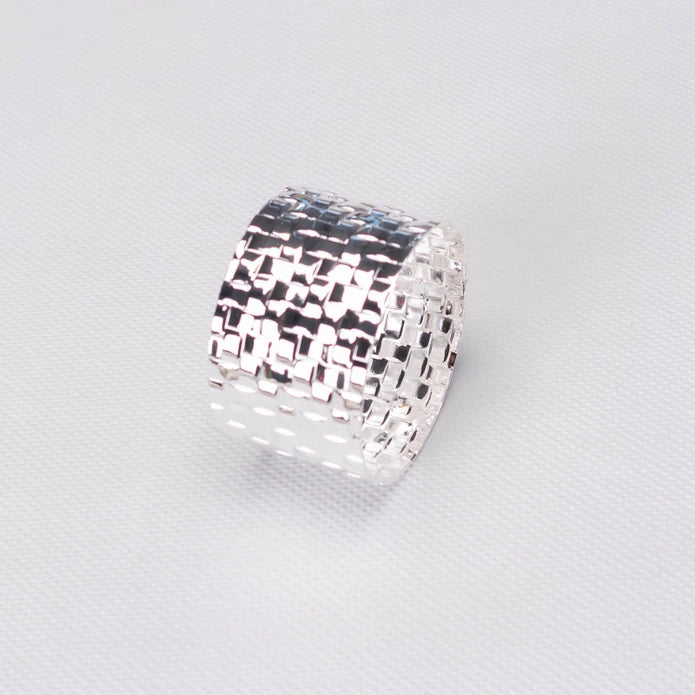 Karaca Home Marcello 2-Pack Silver Napkin Ring 300.22.02.0483 -  Napkin Rings - ebarza Furniture UAE | Shop Modern Furniture in Abu Dhabi & Dubai - مفروشات ايبازرا في الامارات | تسوق اثاث عصري وديكورات مميزة في دبي وابوظبي