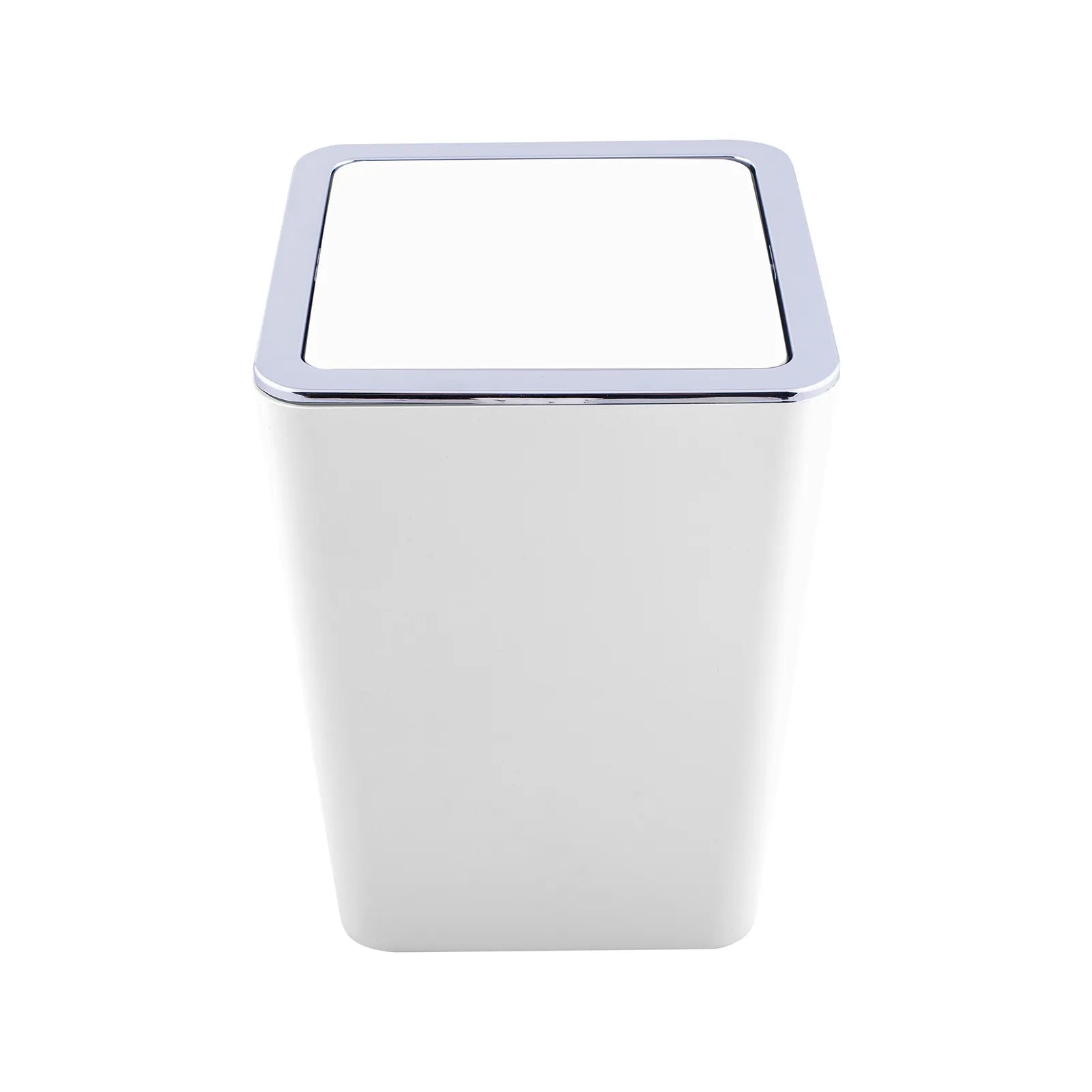 Karaca Home White/Silver 5 Piece Square Bathroom Set 300.21.02.0025 -  Bathroom Accessories - ebarza Furniture UAE | Shop Modern Furniture in Abu Dhabi & Dubai - مفروشات ايبازرا في الامارات | تسوق اثاث عصري وديكورات مميزة في دبي وابوظبي