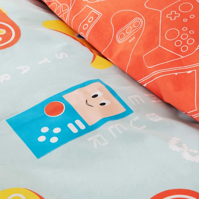 Karaca Home Young Gameboy Single 100% Cotton Duvet Cover Set 200.20.01.0134 -  Bedding - ebarza Furniture UAE | Shop Modern Furniture in Abu Dhabi & Dubai - مفروشات ايبازرا في الامارات | تسوق اثاث عصري وديكورات مميزة في دبي وابوظبي