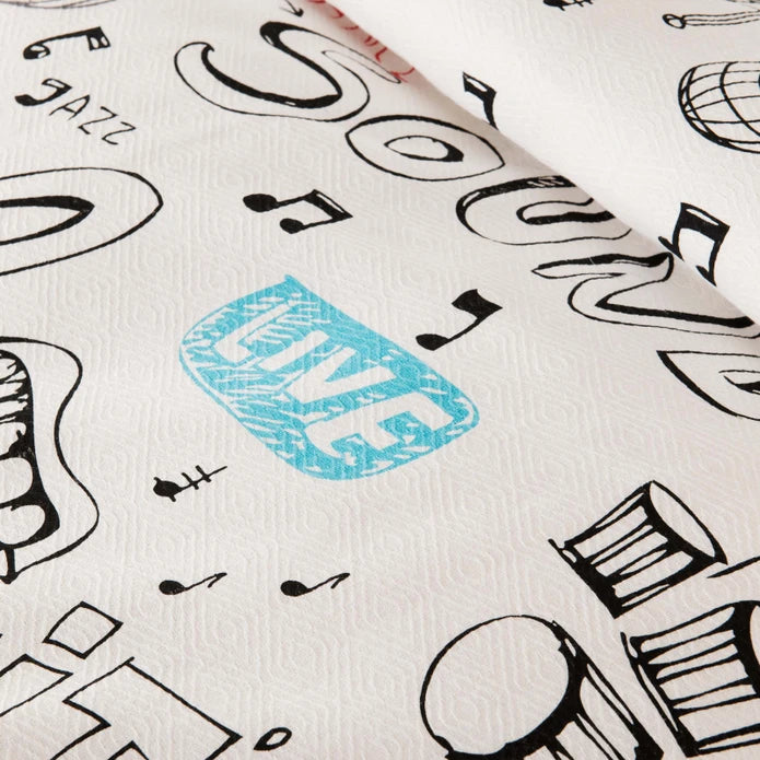 Karaca Home Young Music Single 100% Cotton Pique 200.20.01.0147 -  Bedding - ebarza Furniture UAE | Shop Modern Furniture in Abu Dhabi & Dubai - مفروشات ايبازرا في الامارات | تسوق اثاث عصري وديكورات مميزة في دبي وابوظبي