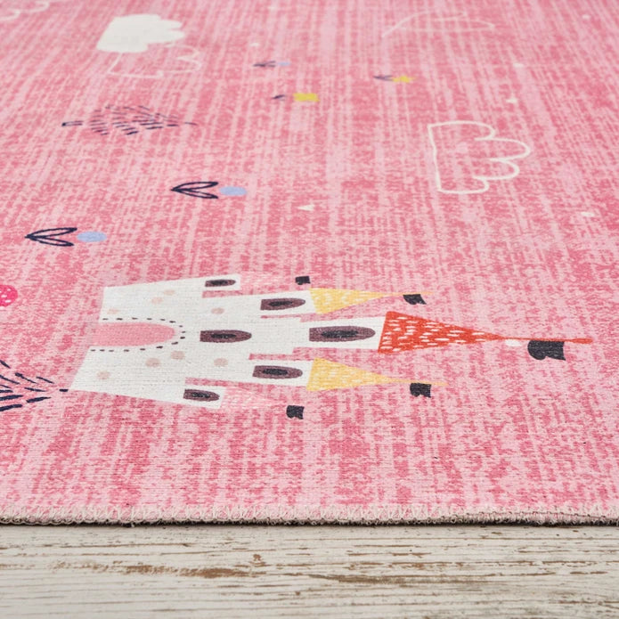 Karaca Kashmir Carpet Decorative Art Kids/Teen Pinky 80x150 cm 200.19.01.1481 -  Rugs - ebarza Furniture UAE | Shop Modern Furniture in Abu Dhabi & Dubai - مفروشات ايبازرا في الامارات | تسوق اثاث عصري وديكورات مميزة في دبي وابوظبي