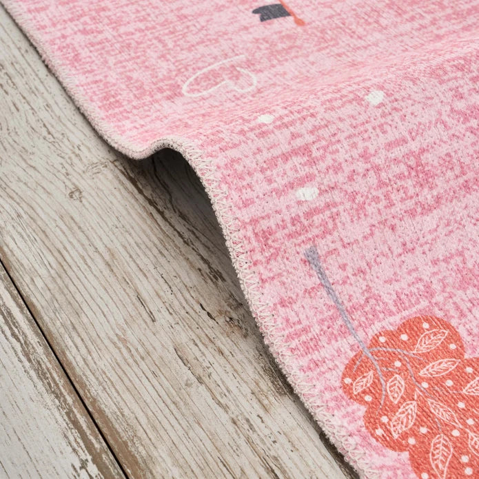 Karaca Kashmir Carpet Decorative Art Kids/Teen Pinky 80x150 cm 200.19.01.1481 -  Rugs - ebarza Furniture UAE | Shop Modern Furniture in Abu Dhabi & Dubai - مفروشات ايبازرا في الامارات | تسوق اثاث عصري وديكورات مميزة في دبي وابوظبي