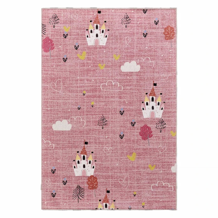 Karaca Kashmir Carpet Decorative Art Kids/Teen Pinky 80x150 cm 200.19.01.1481 -  Rugs - ebarza Furniture UAE | Shop Modern Furniture in Abu Dhabi & Dubai - مفروشات ايبازرا في الامارات | تسوق اثاث عصري وديكورات مميزة في دبي وابوظبي