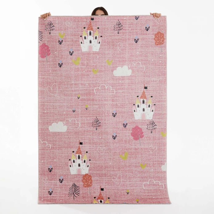 Karaca Kashmir Carpet Decorative Art Kids/Teen Pinky 80x150 cm 200.19.01.1481 -  Rugs - ebarza Furniture UAE | Shop Modern Furniture in Abu Dhabi & Dubai - مفروشات ايبازرا في الامارات | تسوق اثاث عصري وديكورات مميزة في دبي وابوظبي