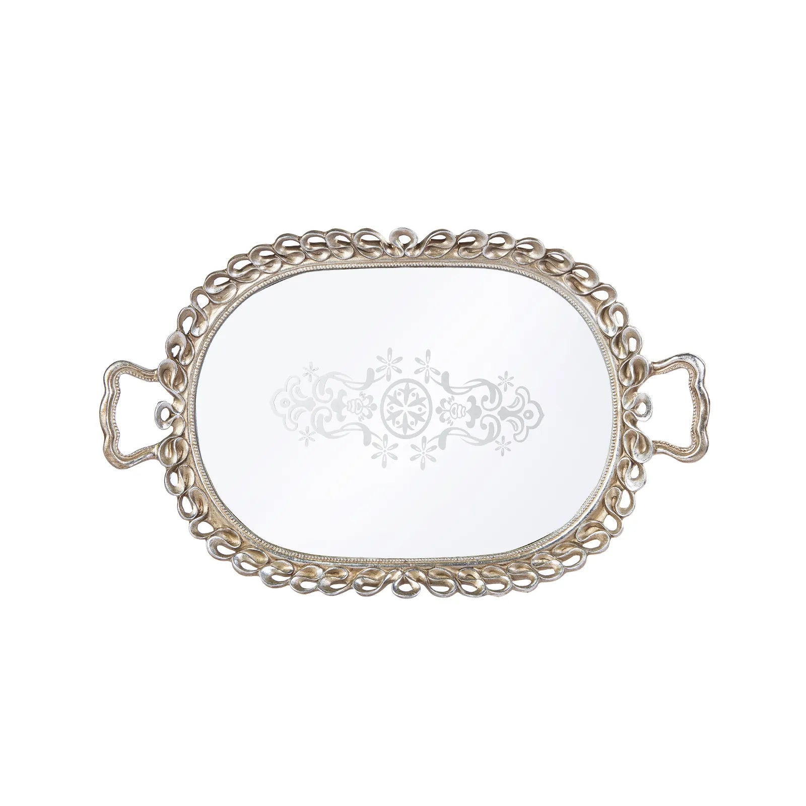 Karaca Nova Twist Decorative Tray 52X32 Cm 153.20.01.0305 -  Trays - ebarza Furniture UAE | Shop Modern Furniture in Abu Dhabi & Dubai - مفروشات ايبازرا في الامارات | تسوق اثاث عصري وديكورات مميزة في دبي وابوظبي