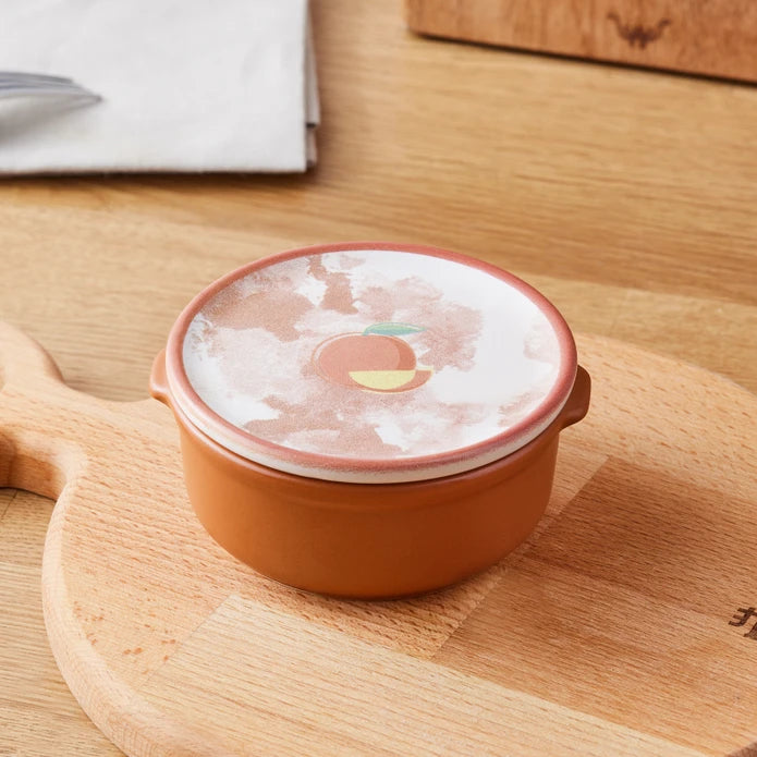 Karaca Orange Covered Breakfast Bowl 153.03.06.9944 -  Bowls - ebarza Furniture UAE | Shop Modern Furniture in Abu Dhabi & Dubai - مفروشات ايبازرا في الامارات | تسوق اثاث عصري وديكورات مميزة في دبي وابوظبي