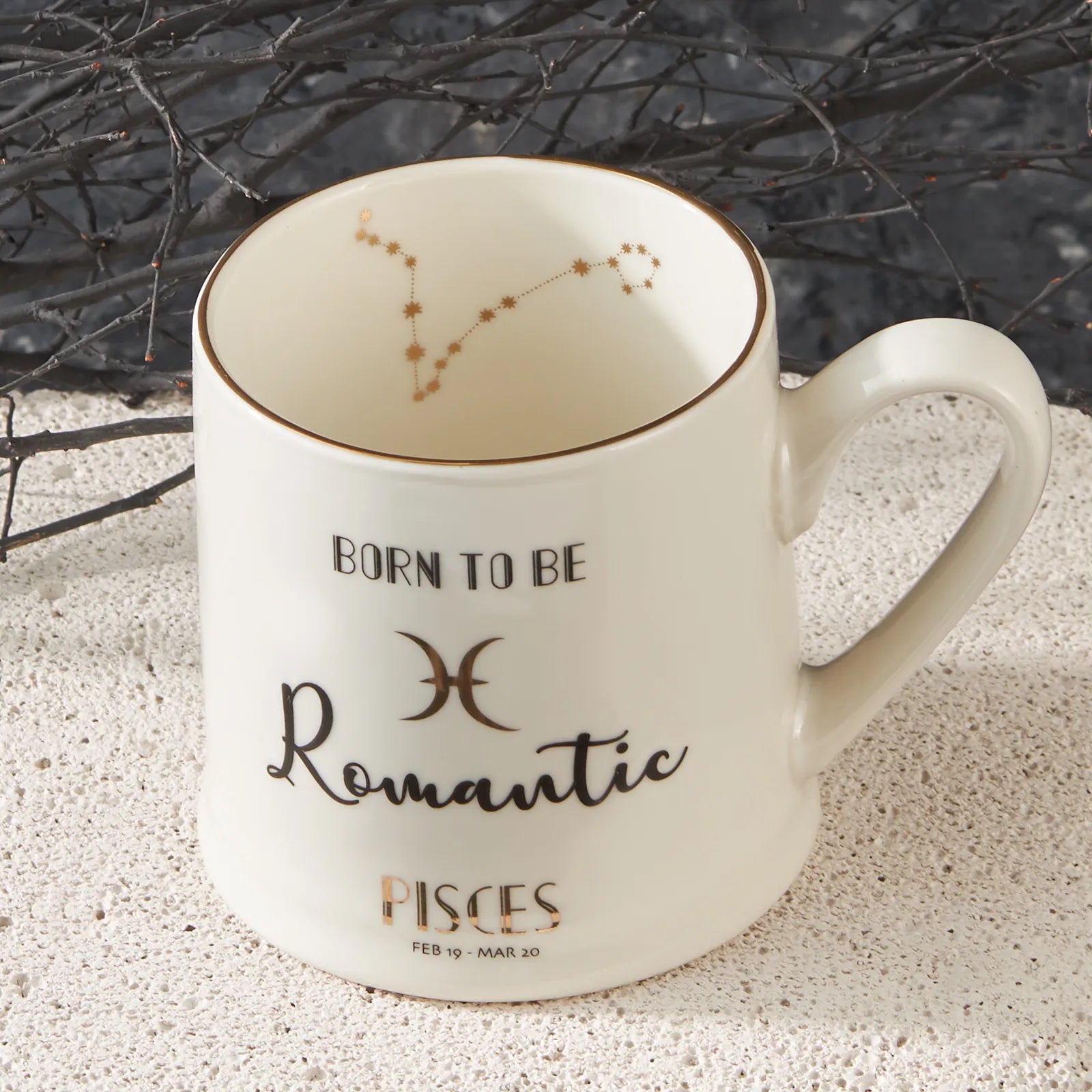 Karaca Pisces Zodiac Mug 153.03.06.5927 -  Mugs - ebarza Furniture UAE | Shop Modern Furniture in Abu Dhabi & Dubai - مفروشات ايبازرا في الامارات | تسوق اثاث عصري وديكورات مميزة في دبي وابوظبي