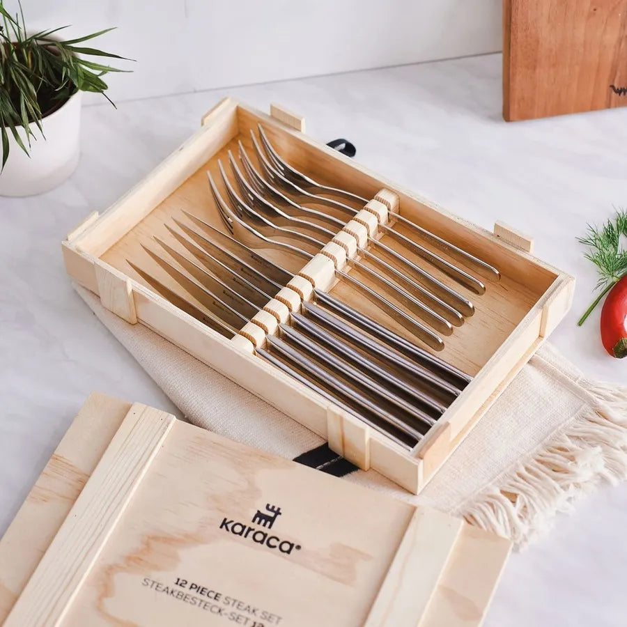 Karaca Pulse 12 Piece Cutlery Steak Set 153.03.08.2656 -  Cutlery Sets - ebarza Furniture UAE | Shop Modern Furniture in Abu Dhabi & Dubai - مفروشات ايبازرا في الامارات | تسوق اثاث عصري وديكورات مميزة في دبي وابوظبي