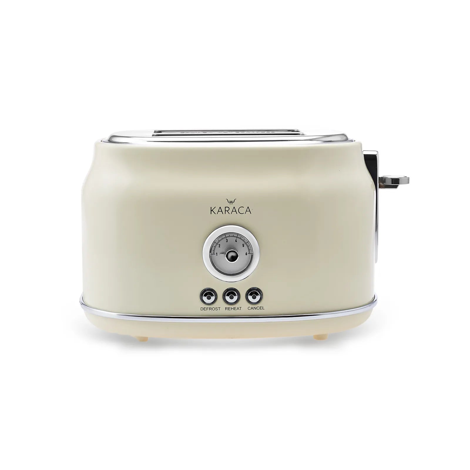 Karaca Retro Toaster Cream 153.03.06.5141 -  Kitchen Appliances - ebarza Furniture UAE | Shop Modern Furniture in Abu Dhabi & Dubai - مفروشات ايبازرا في الامارات | تسوق اثاث عصري وديكورات مميزة في دبي وابوظبي