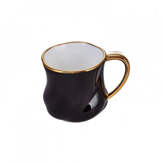 Karaca Tev Black 2 Person Coffee Cup Set With Box 153.03.06.1442 -  Coffee Sets - ebarza Furniture UAE | Shop Modern Furniture in Abu Dhabi & Dubai - مفروشات ايبازرا في الامارات | تسوق اثاث عصري وديكورات مميزة في دبي وابوظبي