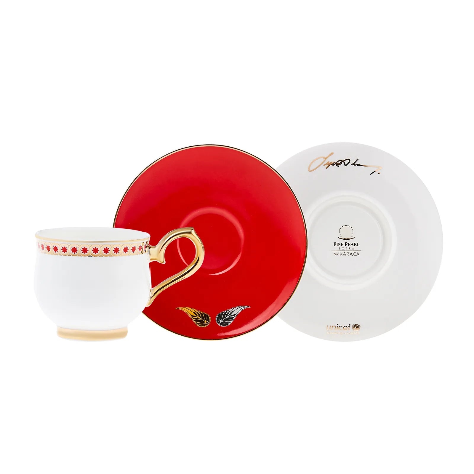 Karaca Unicef Devrim Erbil & Sezen Aksu Set Of 2 Coffee Cups 90 Ml 153.03.06.4457 -  Coffee Sets - ebarza Furniture UAE | Shop Modern Furniture in Abu Dhabi & Dubai - مفروشات ايبازرا في الامارات | تسوق اثاث عصري وديكورات مميزة في دبي وابوظبي