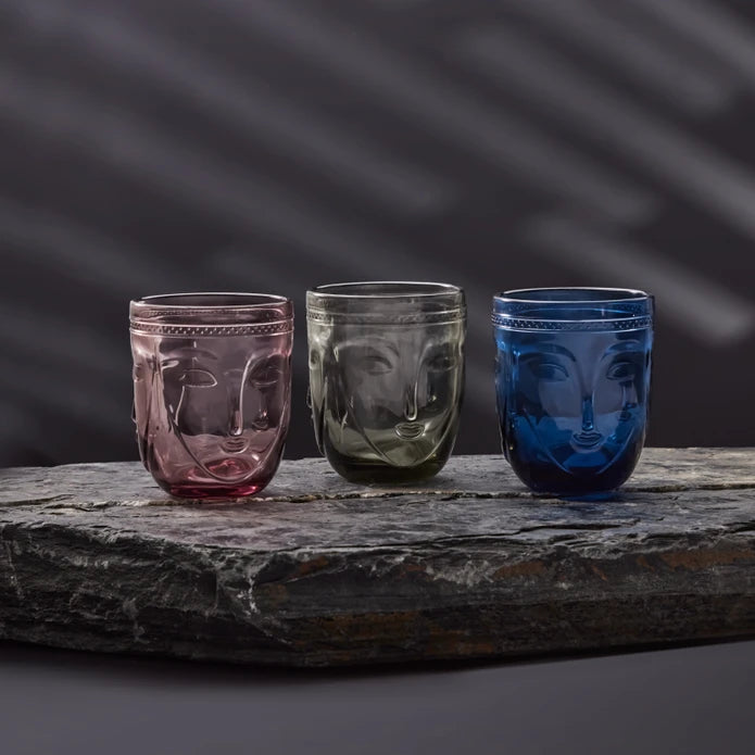 Karaca Visage Soft Drink Glass Blue 340 ml 153.03.08.2415 -  Drinkware - ebarza Furniture UAE | Shop Modern Furniture in Abu Dhabi & Dubai - مفروشات ايبازرا في الامارات | تسوق اثاث عصري وديكورات مميزة في دبي وابوظبي