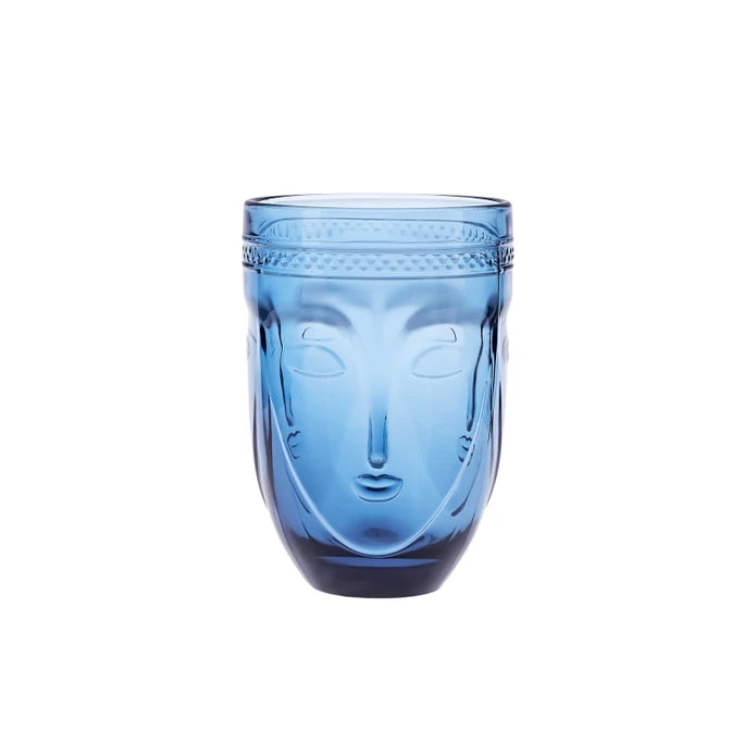Karaca Visage Soft Drink Glass Blue 340 ml 153.03.08.2415 -  Drinkware - ebarza Furniture UAE | Shop Modern Furniture in Abu Dhabi & Dubai - مفروشات ايبازرا في الامارات | تسوق اثاث عصري وديكورات مميزة في دبي وابوظبي