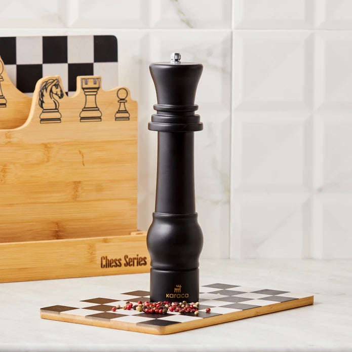 Karaca Chess Queen Spice Mill 26 Cm 153.03.06.7323 -  Spice Sets | مطحنة توابل كاراجا شطرنج كوين 26 سم - ebarza Furniture UAE | Shop Modern Furniture in Abu Dhabi & Dubai - مفروشات ايبازرا في الامارات | تسوق اثاث عصري وديكورات مميزة في دبي وابوظبي