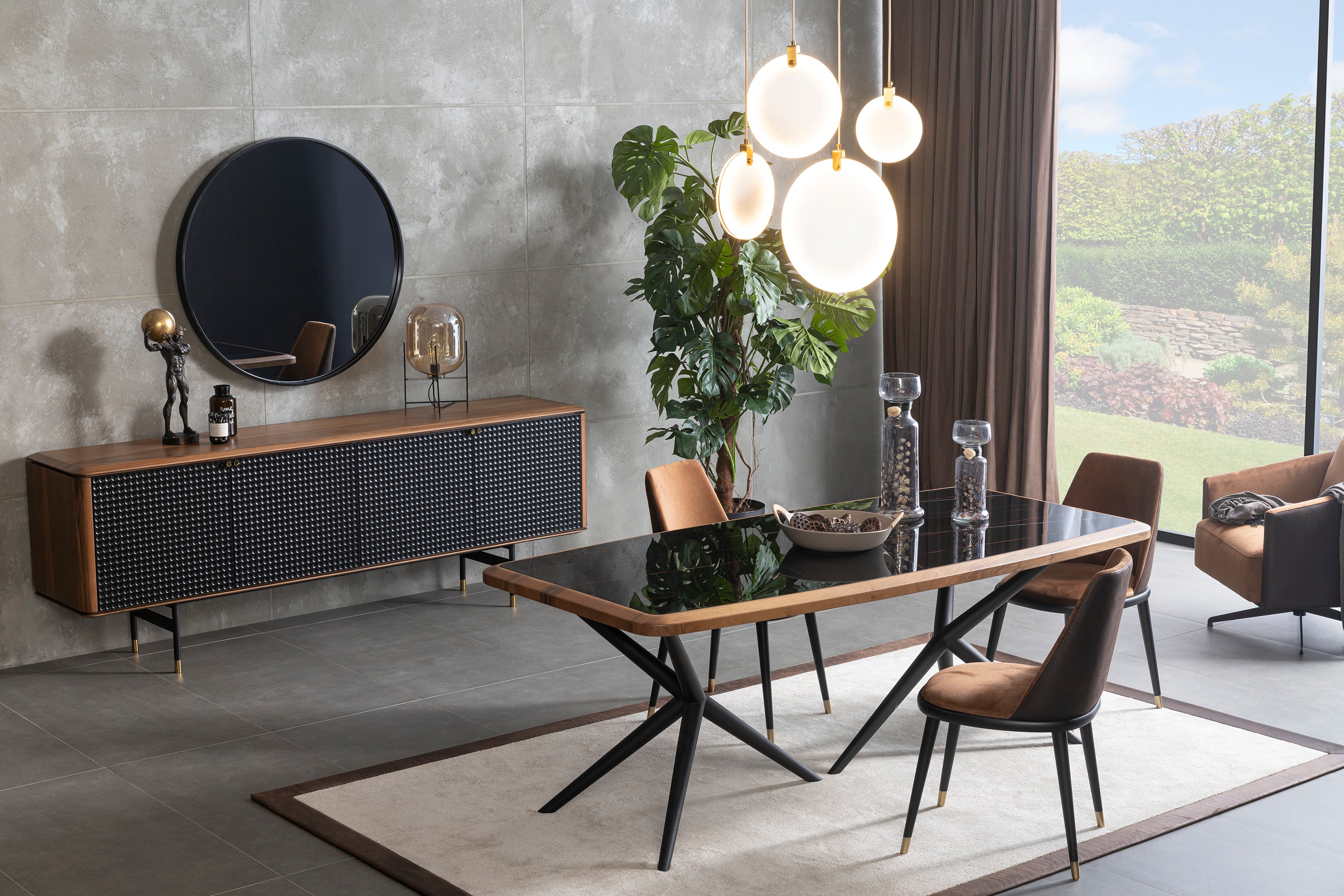 Layla Dining Table Lyla-Dt -  Dining Tables - ebarza Furniture UAE | Shop Modern Furniture in Abu Dhabi & Dubai - مفروشات ايبازرا في الامارات | تسوق اثاث عصري وديكورات مميزة في دبي وابوظبي