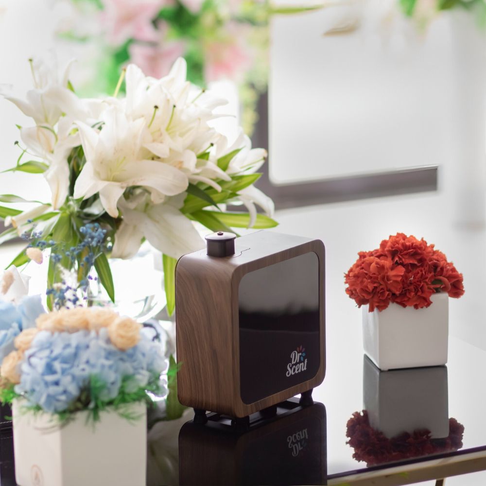 Smart Diffuser Machine With App | Dr Scent Wood (Medium) 20X20M | Dr-M-WOOD -  Smart Diffusers - ebarza Furniture UAE | Shop Modern Furniture in Abu Dhabi & Dubai - مفروشات ايبازرا في الامارات | تسوق اثاث عصري وديكورات مميزة في دبي وابوظبي